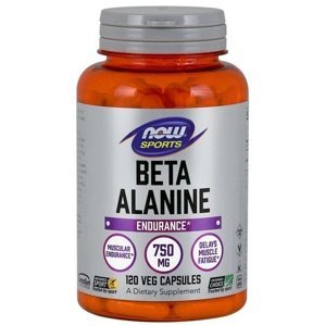 Now Foods Beta Alanine 750 mg 120 rostlinných kapslí
