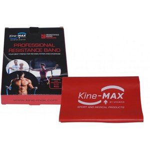 Kine-MAX Professional Resistance band Kit posilovací guma - Level 2 červená