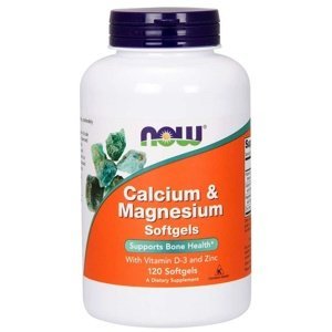 Now Foods Calcium & Magnesium with Vitamin D3 & Zinc 120 kapslí
