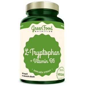 GreenFood L-Tryptophan + Vitamin B6 90 kapslí