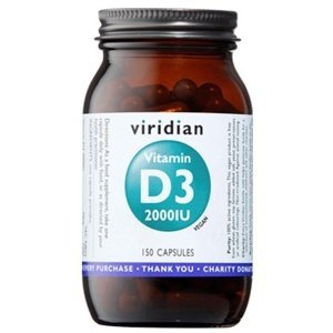 Viridian Nutrition Viridian Vitamin D3 2000IU 150 kapslí