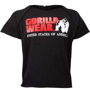 Gorilla Wear Pánské tričko s krátkým rukávem Classic Work Out Top Black - XXL/3XL
