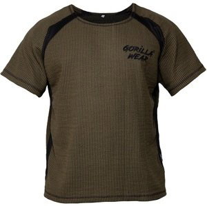 Gorilla Wear Augustine Old School Work Out Top Army Green - S/M