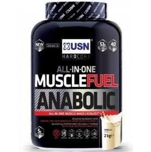 USN (Ultimate Sports Nutrition) USN Muscle Fuel anabolic 2000g - arašídy s karamelem + šejkr ZDARMA