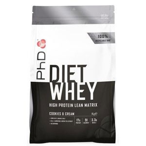 PhD Nutrition PhD Diet Whey Protein 1000 g - cookies & cream + šejkr 600 ml ZDARMA