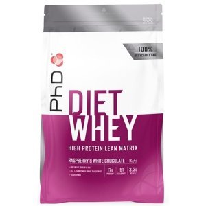 PhD Nutrition PhD Diet Whey Protein 1000 g - malina/bílá čokoláda + šejkr 600 ml ZDARMA