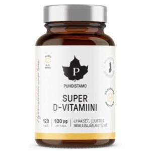 Puhdistamo Super Vitamin D 4000iu 120 kapslí