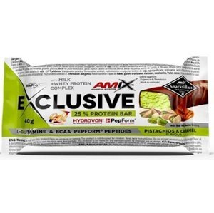 Amix Nutrition Amix Exclusive Protein Bar 40 g - pistácie/karamel
