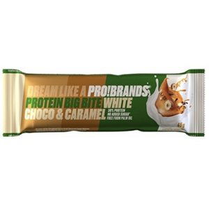 FCB  ProBrands Big Bite Bar 45 g - Bílá čokoláda & karamel