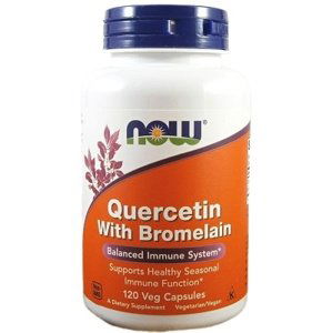 Now Foods Quercetin & Bromelain 120 kapslí