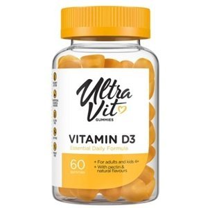 UltraVit Gummies Vitamin D3 60 želé bonbónů - Výprodej  (DMT 30.11.2023)