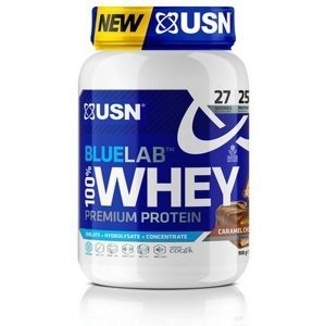 USN (Ultimate Sports Nutrition) USN Bluelab 100% Whey Premium Protein 908 g - čokoláda s karamelem + šejkr ZDARMA