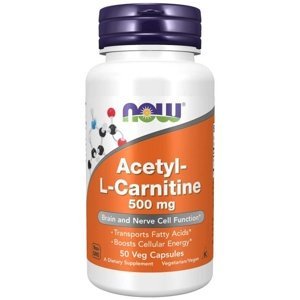 Now Foods Acetyl-L-Carnitine 500 mg 50 kapslí