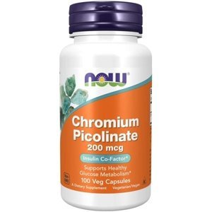 Now Foods Chromium Picolinate 200 mcg 100 kapslí