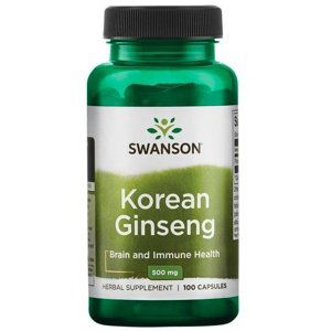 Swanson Korean Ginseng (Korejský Ženšen) 500 mg 100 kapslí