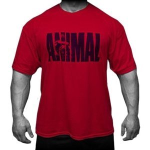 Universal Nutrition Universal triko Animal Iconic T-Shirt červené - XXL - malé logo