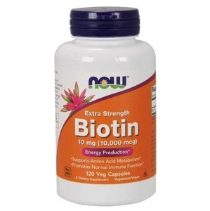 Now Foods Biotin 10000 mcg 120 kapslí