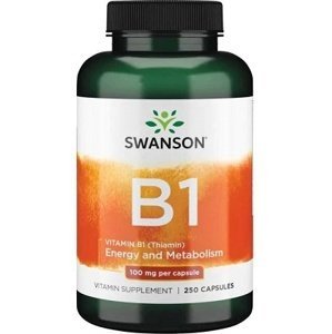 Swanson Vitamin B1 Thiamin 100 mg 250 kapslí