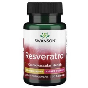 Swanson Resveratrol 250 mg 30 kapslí