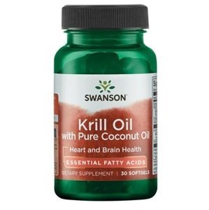 Swanson Krill Oil s kokosovým olejem 30 kapslí