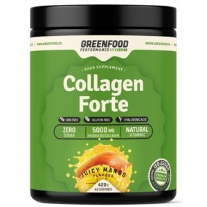 GreenFood Performance Collagen Forte 420 g - mango + Šejkr 500 ml ZDARMA