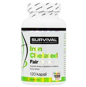 Survival Iron Chelated Fair Power 120 kapslí