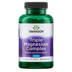 Swanson Triple Magnesium Complex 400 mg 100 kapslí