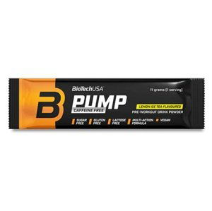 Biotech USA BiotechUSA Pump Caffeine free 11 g - citronový ledový čaj