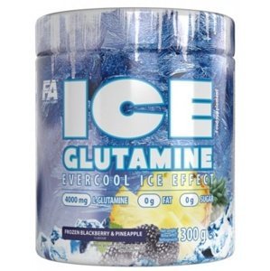 FA (Fitness Authority) FA Ice Glutamine 300 g - ledové ostružiny/ananas