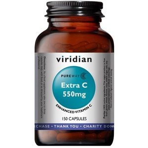 Viridian Nutrition Viridian Extra Vitamin C 550mg 150 kapslí