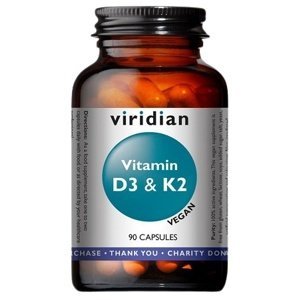 Viridian Nutrition Viridian Vitamin D3 & K2 90 kapslí