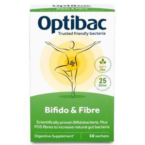 Optibac Bifido & Fibre (Probiotika při zácpě) 10 x 6 g sáček