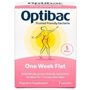 Optibac One Week Flat (Probiotika při nadýmání a PMS) 7 x 1,5 g sáček