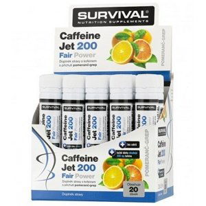 Survival Caffeine Jet 200 Fair Power 20 x 25ml - limetka/zelený čaj