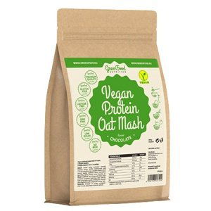 GreenFood Vegan Proteinová kaše ovesná 500 g - kakao