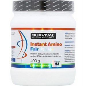 Survival Instant Amino Fair Power 400 g - jahodové mojito VÝPRODEJ 4.3.2024
