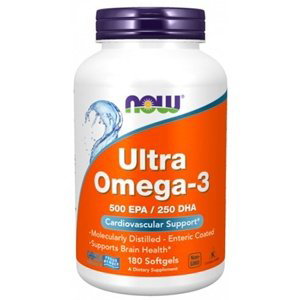 Now Foods Ultra Omega 3 500 EPA/250 DHA 180 kapslí