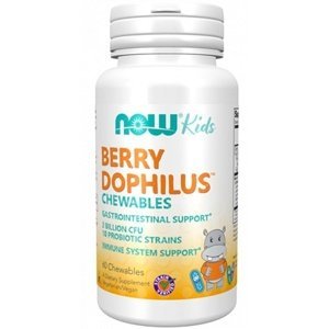 Now Foods BerryDophilus Kids (probiotika pro děti) 60 žvýkacích pastilek