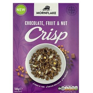Mornflake Musli 500 g - čokoláda, ovoce a ořechy VÝPRODEJ (DMT 3.1.2024)