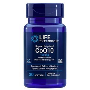 Life Extension Super Ubiquinol CoQ10 with Enhanced Mitochondrial Support 100 mg 30 kapslí