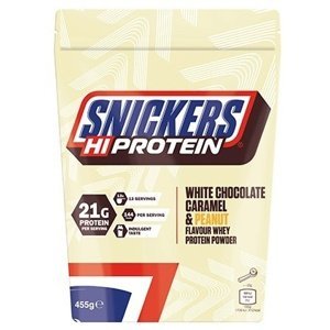 Mars Protein Snickers HiProtein Powder 455 g - bílá čokoláda caramel & arašídy