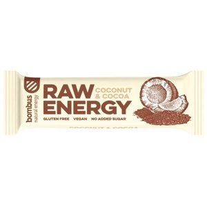 Bombus Raw Energy bar 50 g - kokos/kakao