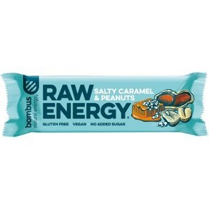 Bombus Raw Energy bar 50 g - slaný karamel/arašídy