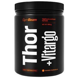 GymBeam Předtréninkový stimulant Thor Fuel + Vitargo 600 g - mango/marakuja