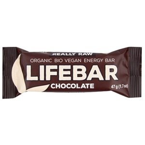 Lifefood Lifebar Raw BIO 47 g - čokoláda