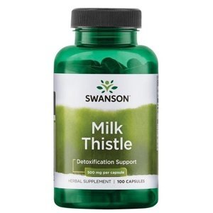 Swanson Milk Thistle (Ostropestřec mariánský) 500 mg 100 kapslí