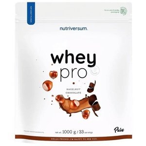 Nutriversum Whey Protein Pro 1000 g - čokoláda/lískový oříšek + Vitamin C ZDARMA
