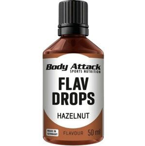 Body Attack Flav Drops 50 ml - Lískový oříšek