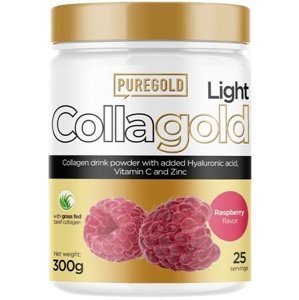 PureGold Collagold + kys. hyaluronová 300 g - malina