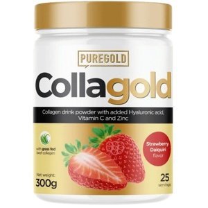PureGold Collagold + kys. hyaluronová 300 g - jahodové daiquiri
